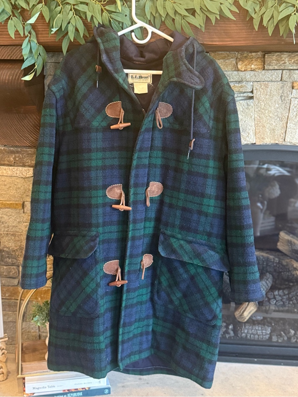 LL Bean Vintage Plaid Wool Jacket